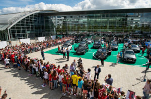 Handover of company cars to FC Bayern at Audi in Ingolstadt